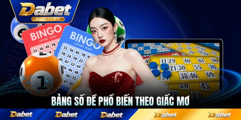 Bảng số đề phổ biến theo giấc mơ