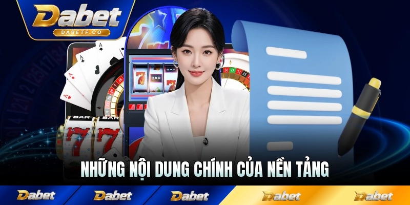 Những nội dung chính của nền tảng trong điều khoản và điều kiện quy cách